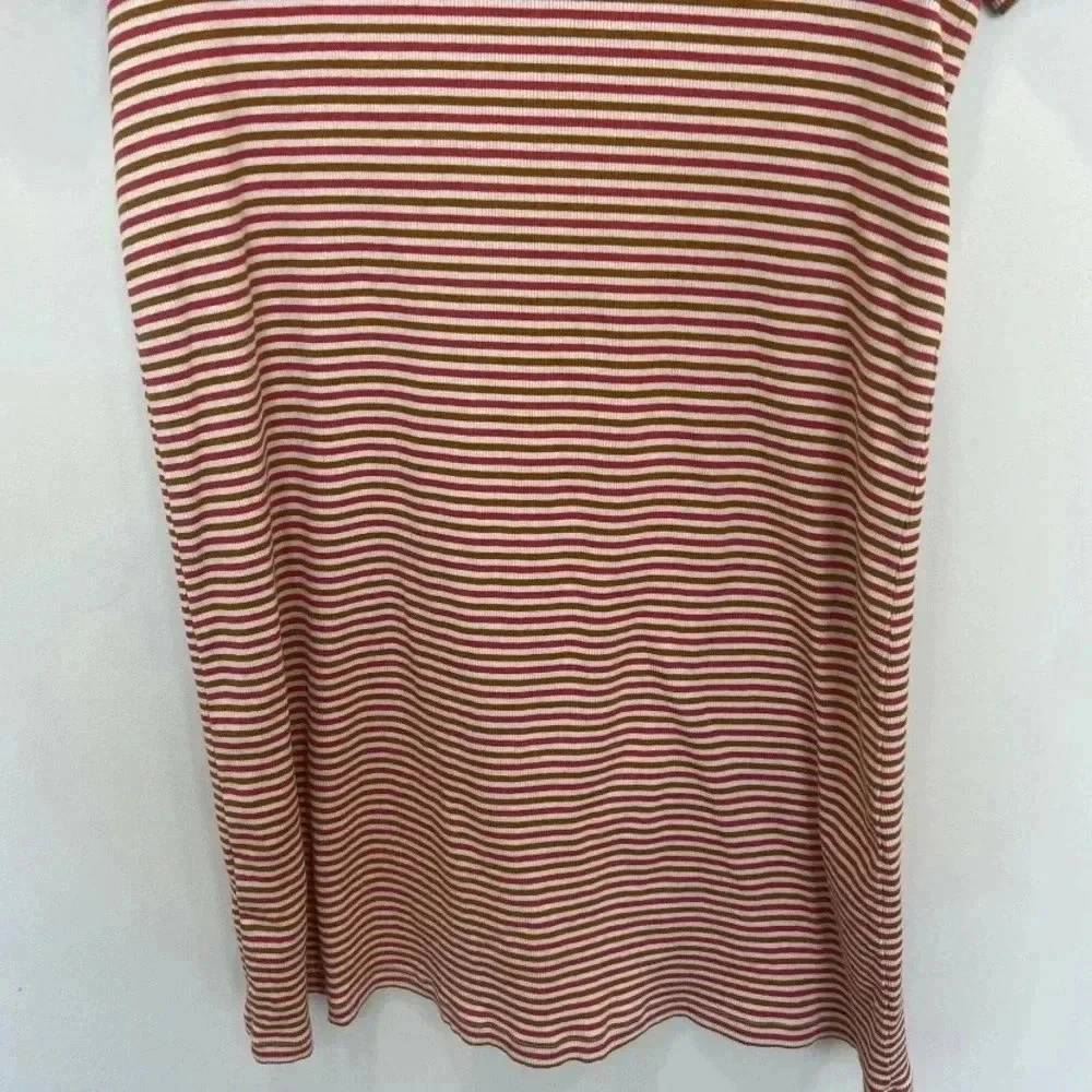 Madewell Swingy Tee Dress in‎ Stripe Size S